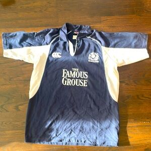 Vintage SCOTLAND Rugby Shirt CANTERBURY Size L